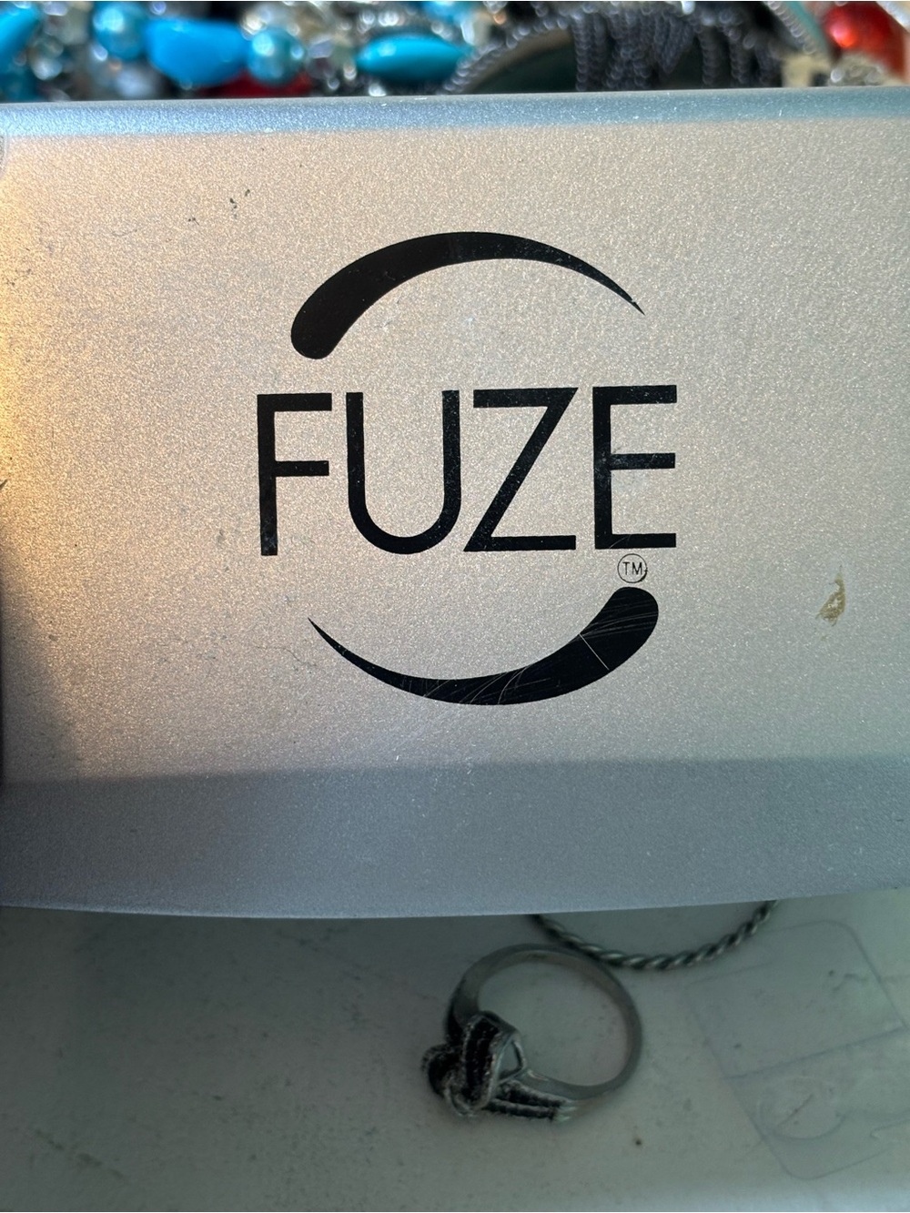 FUZE Rose Quartz Illuminated Gemstone Necklace w/ Box & Papers Light-Up Pendant